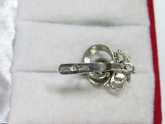 Vintage USSR 875 silver earrings, star, nephritis 3,73 gr.