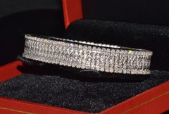AUTHENTIC ROBERTO COIN 2.08CT DIAMOND FLEXIBLE LINE BRACELET IN SOLID 18K GOLD