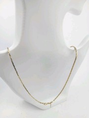 18k GP Necklace Chain Dainty Vintage 18 In Womens Patterned