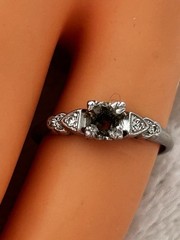 Antique 1920’s Art Deco Platinum Diamond Engagement Ring Setting