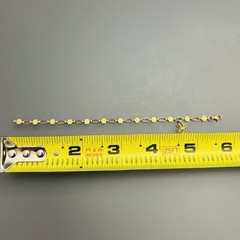 Kristen Kesho 18kt Gold Plated Sterling Silver Kids Charm Bracelet 6” Made USA