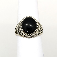Vintage Luxury RING Silver 925 with Big Bright Stone -size: 9US (19mm), 6.2g| #6