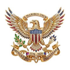 250th Anniversary Brooch Pin USA 250th Anniversary Patriotic Jewelry USA Indepen