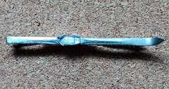 Vintage Signed Wells Sterling Silver Ski Brooch