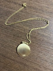 Vintage St Anthony Medal Pendant 12kt Gold-Filled Necklace 18″