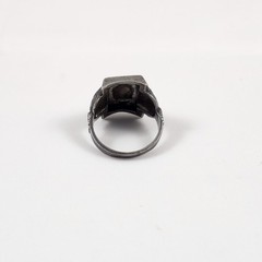 WWII USN Sterling Silver Sweetheart Ring Size 5.25 US Navy 1940s Militaria