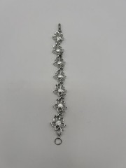 Vintage CORO Bracelet Silver Tone Ivy Leaf leaves Fall Holiday Jewelry Classic