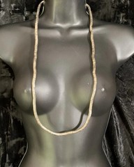 Vtg Bendable Coil Necklace Formable Silver Tone Snake Coil Continuous Strand