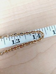 Vintage Avon Links Necklace_ Gold Tone_ Spring Ring Clasp _ 28 In Length
