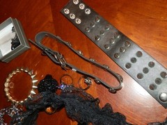 Lot Black Choker Necklaces, Bracelets, Miscellaneous Gothic Steam Punk Lot 2