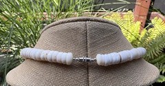 9-10mm 70’s HAWAIIAN PUKA SHELL Necklace 19 inch men/women’s