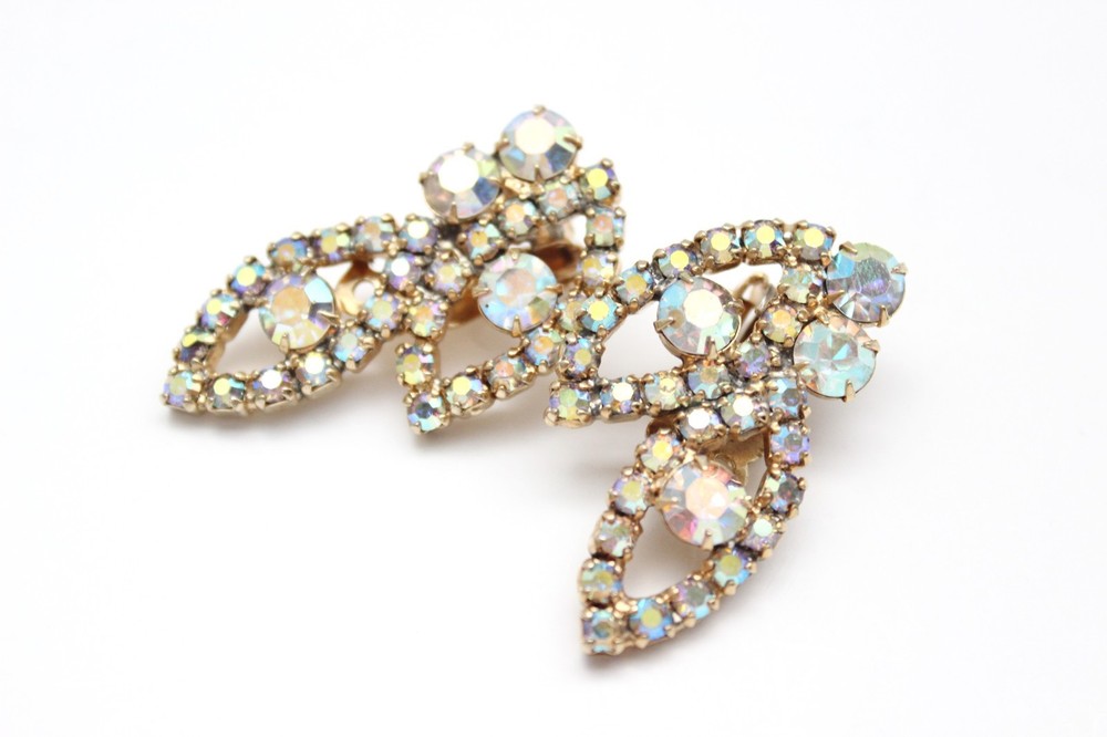 D&E Juliana Style Signed MADELEINE Vintage RHINESTONE EARRINGS – DELIZZA ELSTER