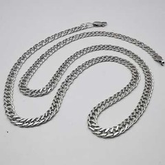 Vintage 925 Sterling Silver 23.8″ Curb Chain Necklace 17.48g Unisex Adult Gift