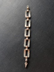 Vintage Southwestern Etched Sterling Silver Bracelet 6 1/2″ x 5/8” 17g – Rustic