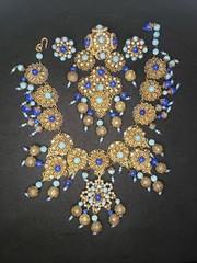 SPECTACULAR! French FRANCE One of a Kind Collar Necklace OOAK (ST909_1)