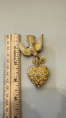 I am Edgar Berebi this is my Dove Heart pin NOS vintage signed Certificate .