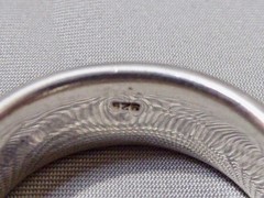 VINTAGE STAMPED 925 STERLING SILVER MEIN’S SPINNER BAND RING SIZE 12.75 9 MM