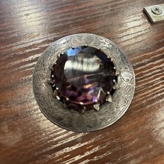 Scottish Thistle Brooch Sterling WJ&S 2 1/2 Inches