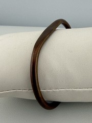 Vintage Copper Open Cuff Bracelet Rustic Patina Heavy Size 7.25