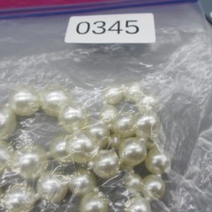 Vintage Hong Kong Necklace Simulated Pearl Graduated Double Strand 24 Inch