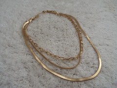 Mixed Goldtone Chain Necklace (J38)