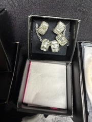 AVON set (necklace, earrings, watch), 6 pieces. Non-precious metal