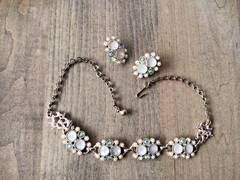 Vintage Set Necklace And Earrings
