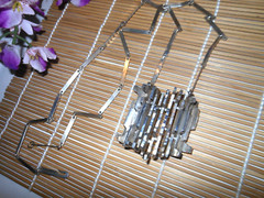 VTG REY URBAN Aage FAUSING DENMARK MODERN NECKLACE 925 STERLING SILVER 99g