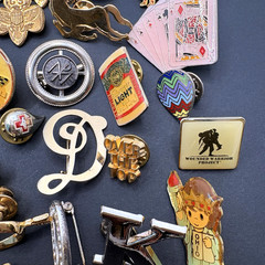 Vintage Lot of Lapel Pins Brooches Flags Enamel Rhinestones Assorted Unsigned