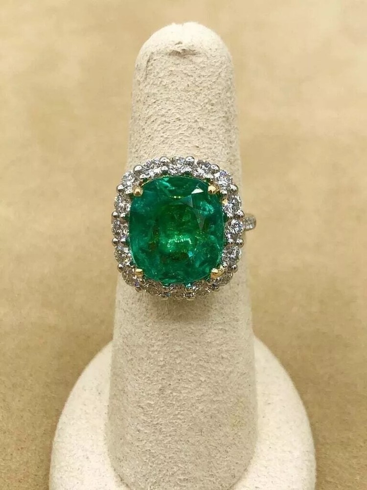 Vintage Art Deco 5.50Ct Lab Created Diamond Wedding 925 Sterling Silver Ring