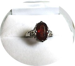 MADEIRA Topaz Ring – Natural Oval Cut – 14k Solid White & Yellow Gold