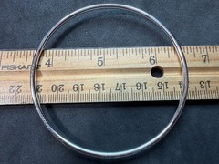 9.36g Vintage Sterling Silver 925 Bangle Bracelet Round Polished M
