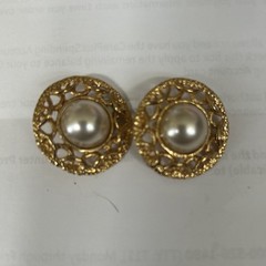 Vintage Faux Pearl Jewelry Necklaces Earrings-1 Pierced/1 Clip On-2 Necklaces!