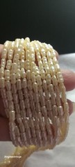 Vtg Cultured Freshwater Rice Pearl MultiStand Twisted Opera Lenth Long Necklace