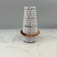 Vintage VTG Handcrafted Women’s Maroon Peach Rhinestones Thread Wrapped Bangle