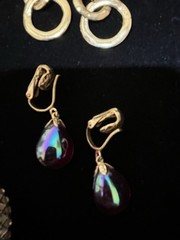 20 Pair Vintage Clip On EarRings Various Styles Colors Materials As Pictured 01