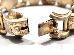Antique Art Deco Austrian 800 Solid Silver Links Bracelet