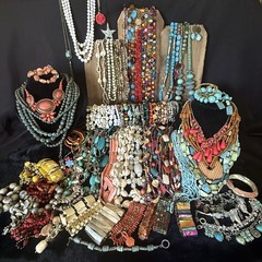 85+ Wearable Jewelry Vintage to Now Estate Costume Mix Craft Redesign 8lbs Lot