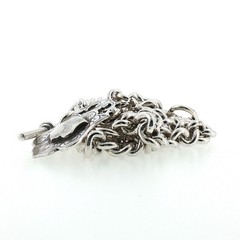 Magnificent Antique Birmingham Sterling Silver Albert Watch Chain