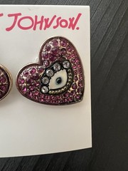 Betsey Johnson Rockin Riches Stud Earrings Rare – G2