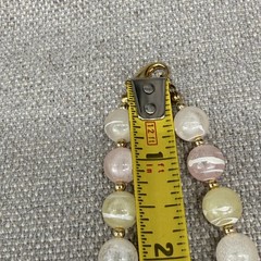 Vintage Necklace Earrings Jewelry Set Spring Yellow Pink Green Acrylic Clip Ons