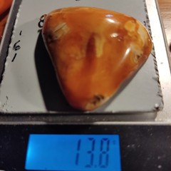 NATURAL OLD ANTIQUE BALTIC AMBER PENDANT 13.8 gr