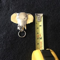 Hilco Elephant Pin Silver/Gold Tones 1 3/4″ Wide 1.5″ High (Approx)