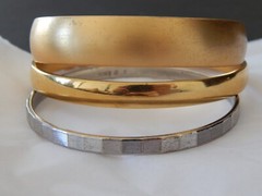 Lot of 4 Vintage Monet Bangle Bracelets
