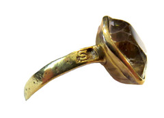 KEPPEL Collection GOLDEN CITRINE Dress RING – English ROYALTY RARE Edward VII