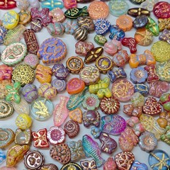100g Vintag Styley Bulk Jewelry glass bead Lot ALL Brand New Untested Mix Match