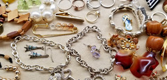 Estate Vintage Junk Drawer Jewelry Lot Unsearched Untested Repair Craft