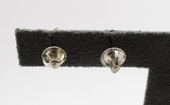 0.40CTW Round Brilliant Cut Diamond Stud Earrings 14 Karat White Gold