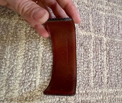 vintage prua leather cuff