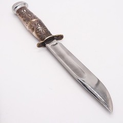 MARBLE’S Antique Ideal Hunting Knife Western Navajo .925 Sterling Silver Handle
